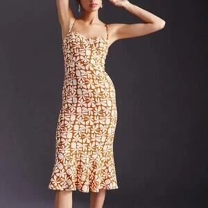 Anthropologie Hutch Jolie Sweetheart Midi Dress - Large